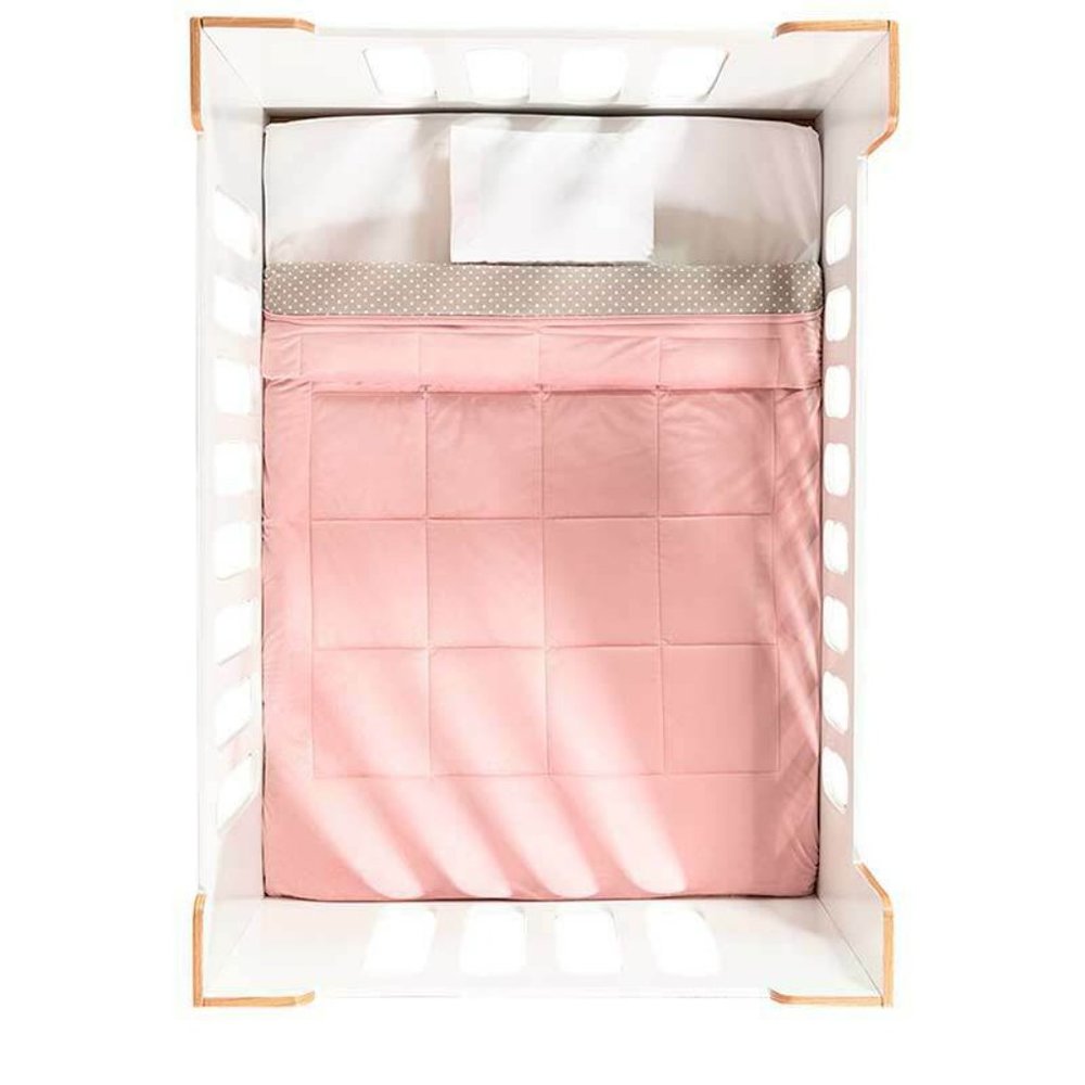 Pink Velvet Texture Reversible Comforter - Picture 2 of 6
